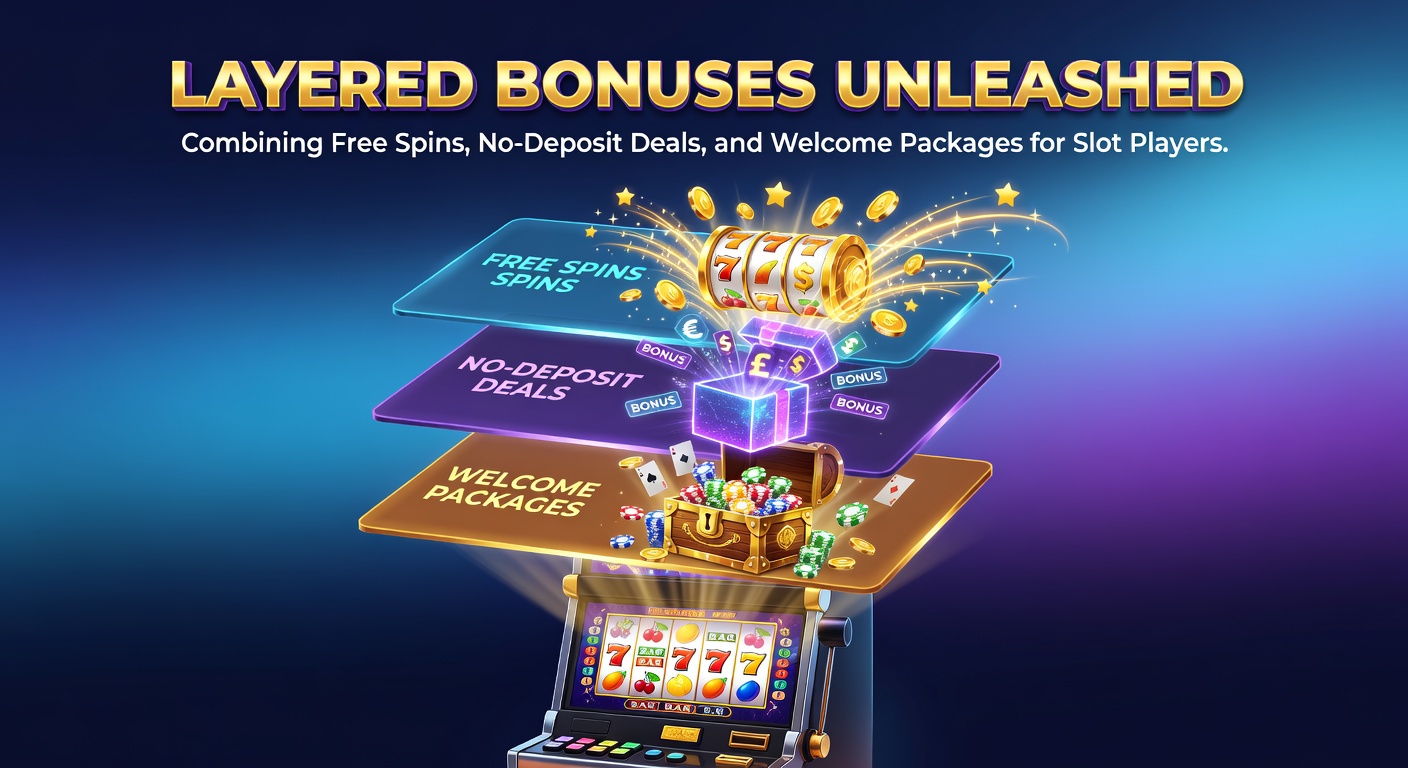 Vibrant slot machine reels spinning with overlaid bonus icons representing free spins, cash credits, and welcome multipliers