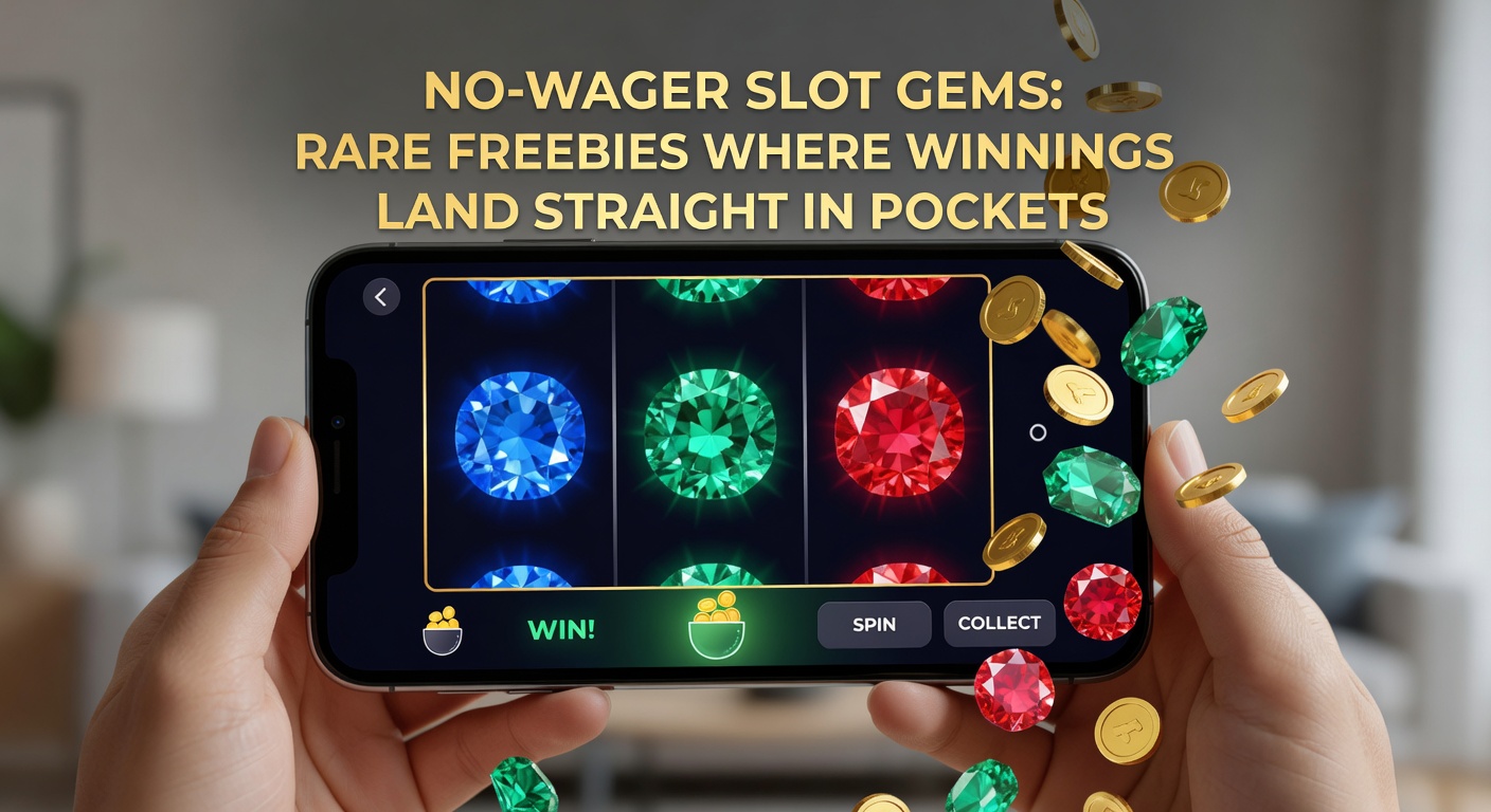 Close-up of a player's screen showing a no-wager free spins claim button with instant cash balance update and withdrawal option highlighted