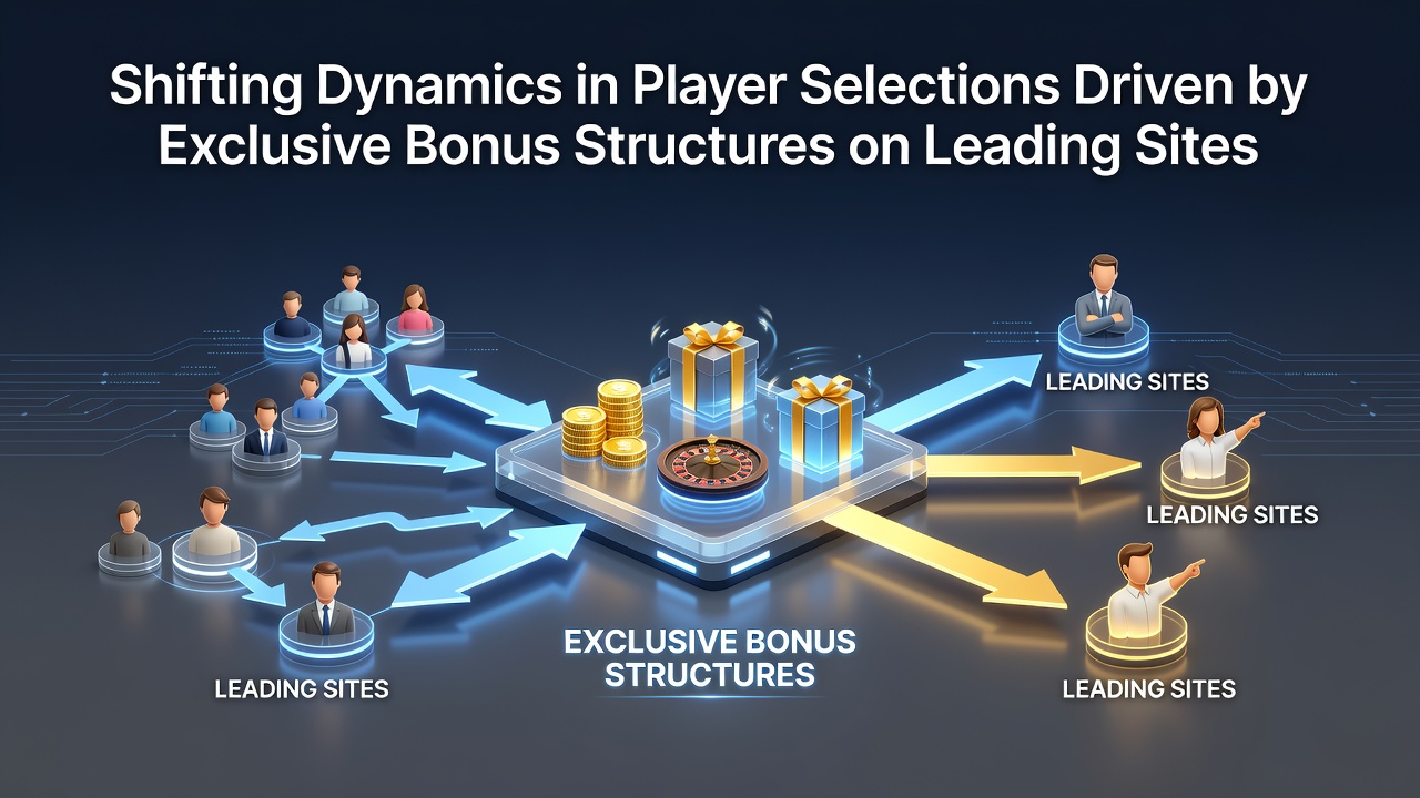 Illustration of bonus structures influencing player choices across online casino platforms