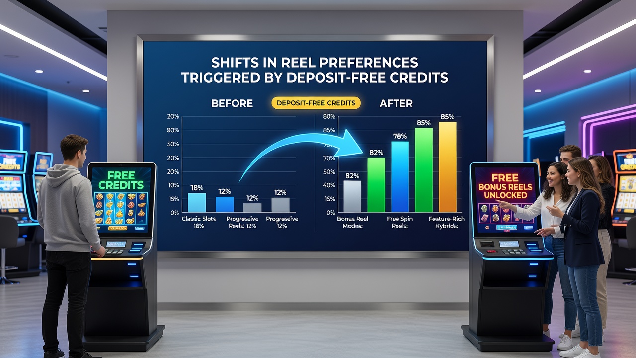 Infographic illustrating player navigation between different slot categories following credit activation in casino apps