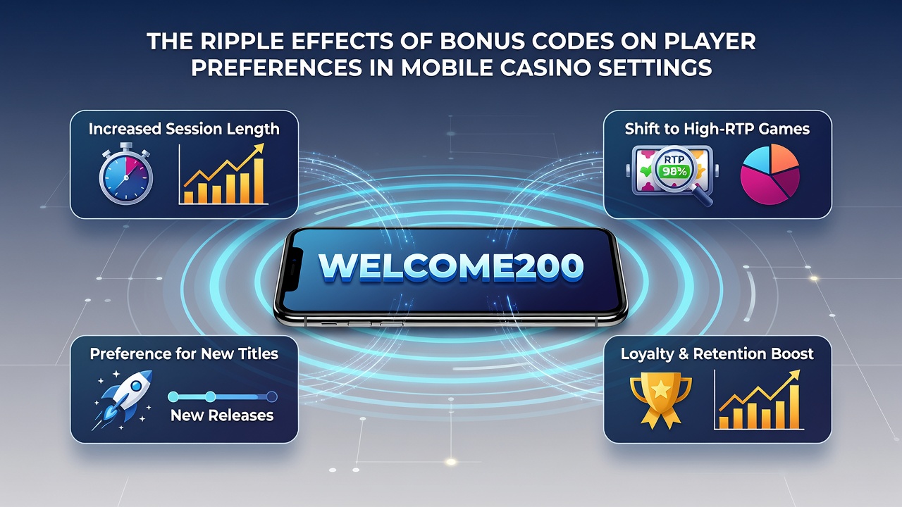 Analytics dashboard displaying player preference shifts after bonus code campaigns in mobile casino apps