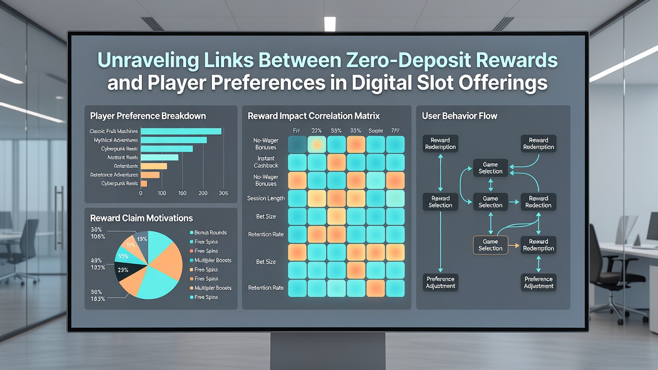 Analytics dashboard displaying slot game preference shifts linked to zero-deposit reward usage over several months